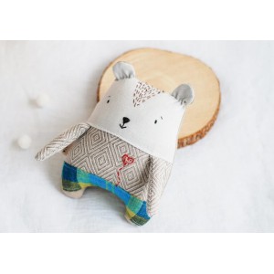 Χειροποίητο υφασμάτινο αρκουδάκι,  Jumata Made Παιδικό δωμάτιο