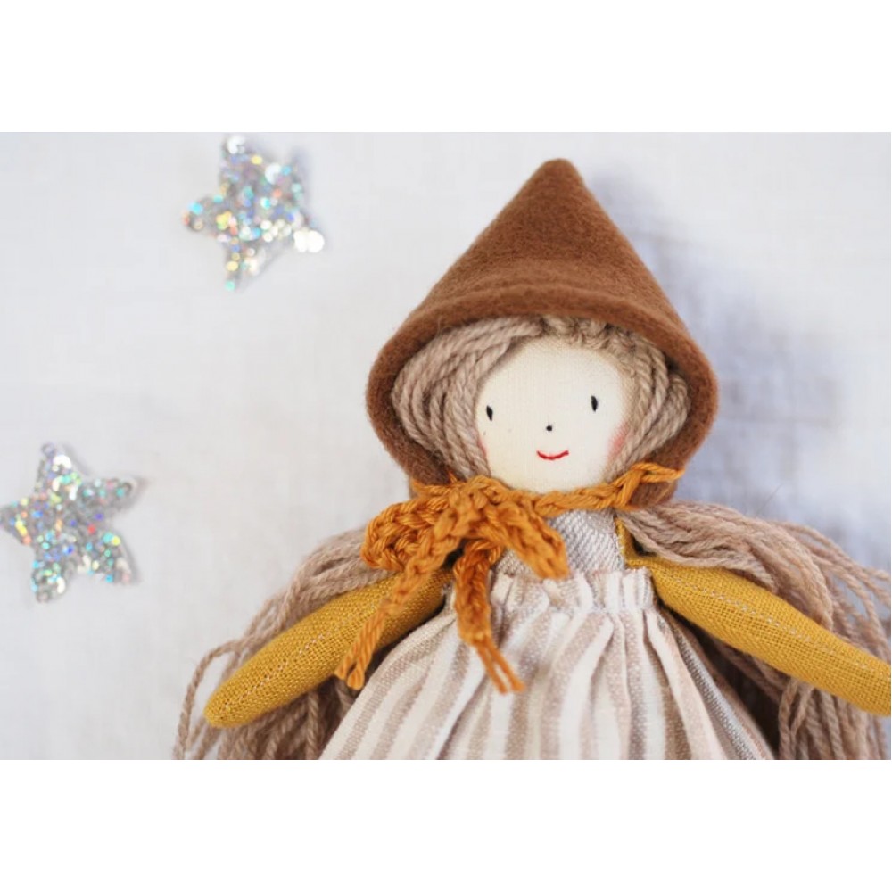 Χειροποίητη Λινή Κούκλα 17cm, Jumata Made Handmade