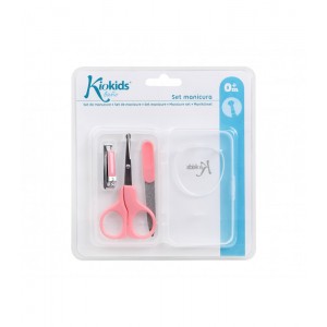 Σετ Ψαλιδάκι Ασφαλείας Λίμα Νυχοκόπτης Ροζ, Kiokids Αξεσουάρ