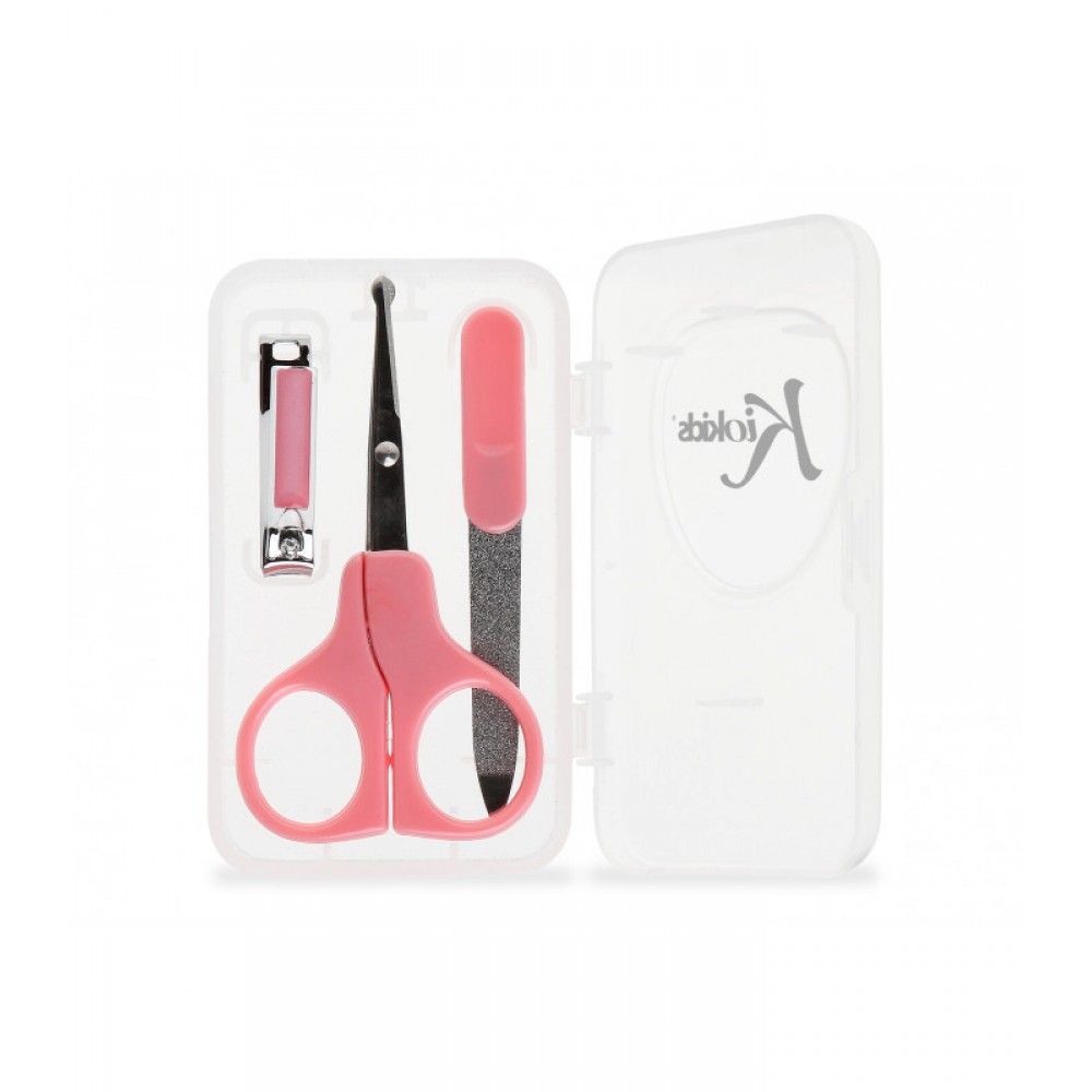 Σετ Ψαλιδάκι Ασφαλείας Λίμα Νυχοκόπτης Ροζ, Kiokids Αξεσουάρ