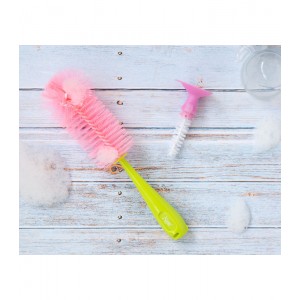 Βούρτσα Καθαρισμού μπουκαλιών και Θηλών ροζ, Kiokids Φαγητό