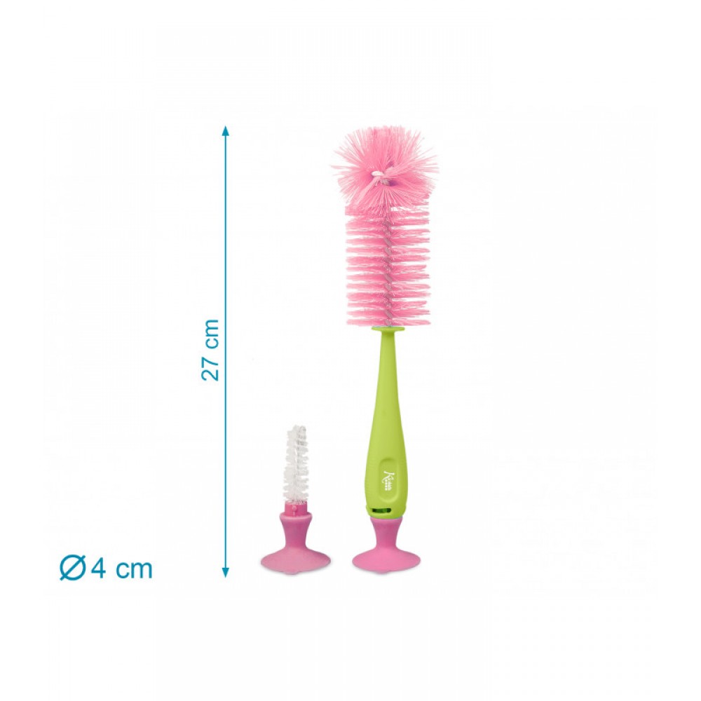 Βούρτσα Καθαρισμού μπουκαλιών και Θηλών ροζ, Kiokids Φαγητό