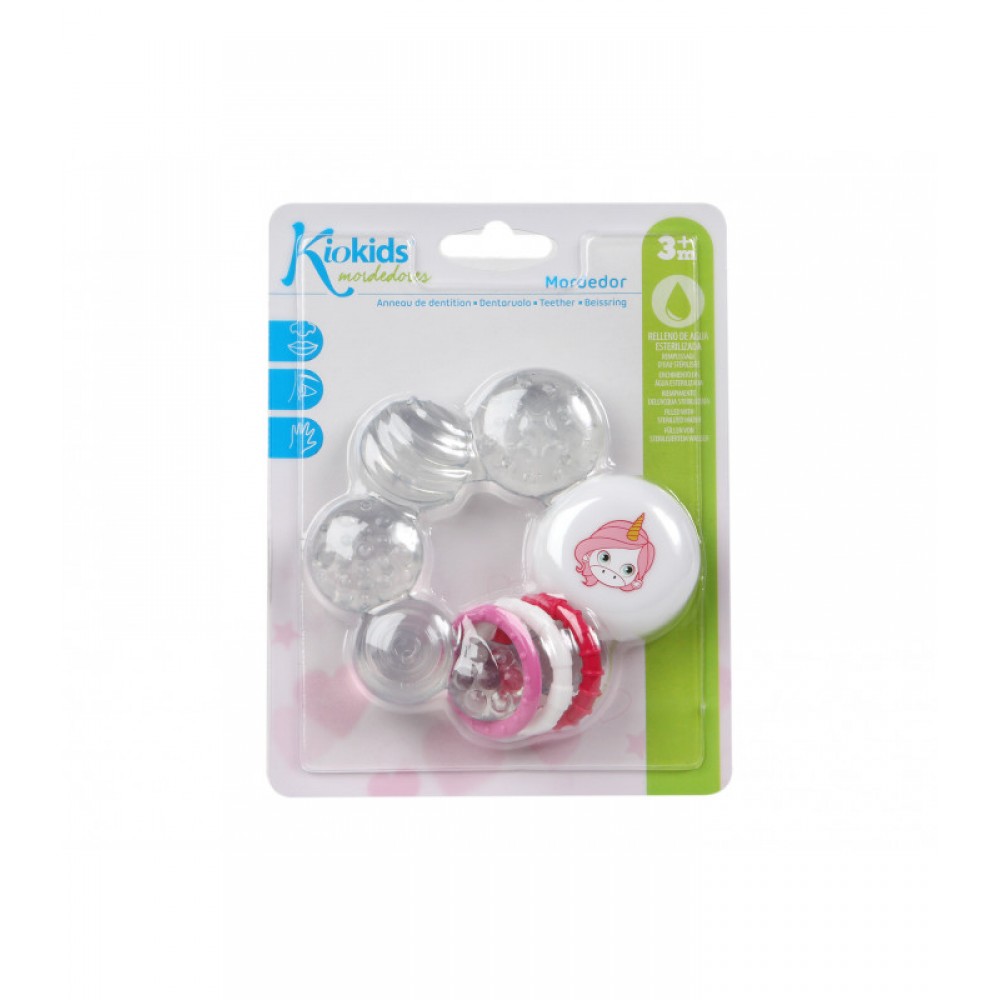 Μασητικό Νερού με Κρίκους Οδοντοφυΐας Unicorn, Kiokids Βρεφικά είδη