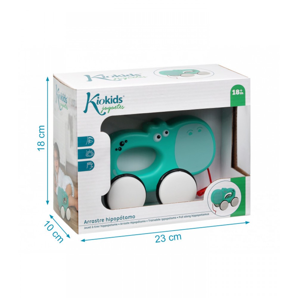 Συρόμενο Παιχνιδάκι ιπποπόταμος , Kiokids Παιχνίδια