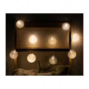 Φωτάκια Διακόσμησης Δωματίου Γιρλάντα Γκρι 9 τεμάχια, Kiokids Παιδικό δωμάτιο