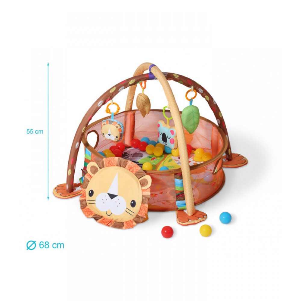 Γυμναστήριο Δραστηριοτήτων σε σχήμα Λιονταριού 3σε1, Kiokids Βρεφικά είδη