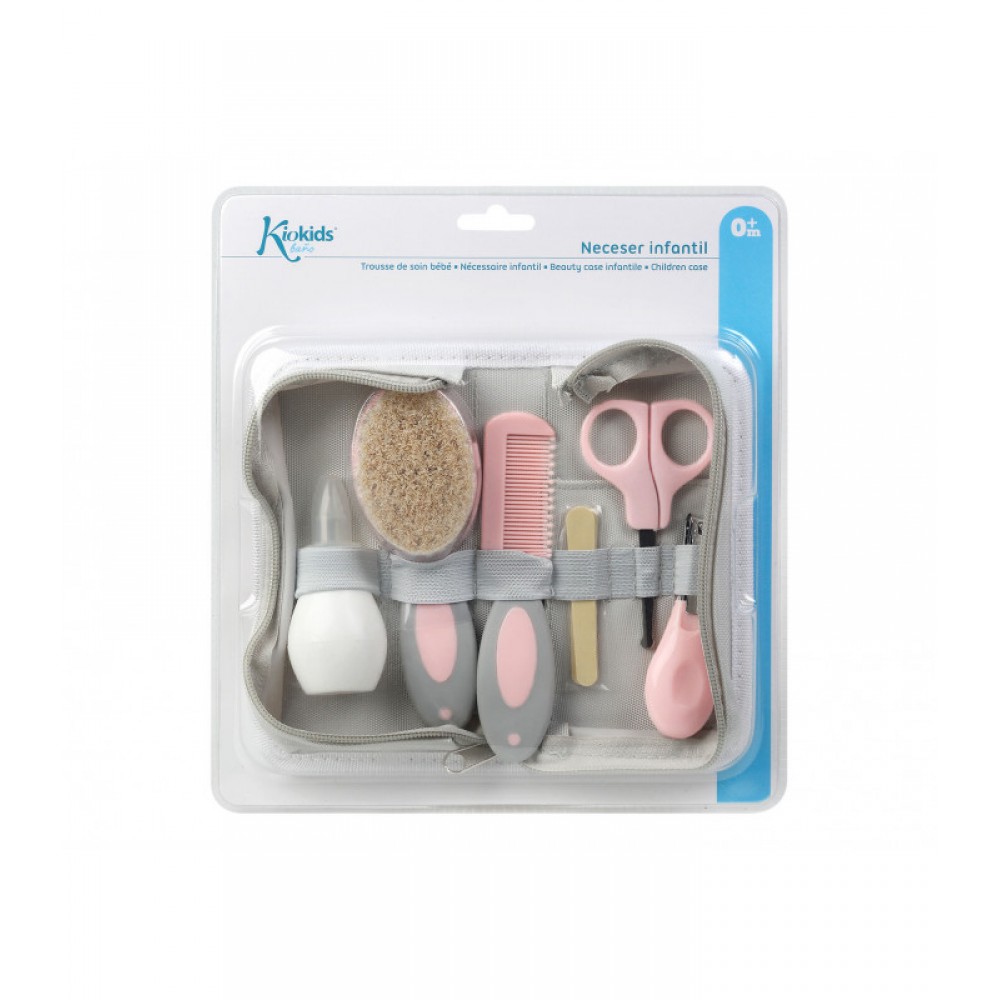 Βρεφικό Σετ Περιποίησης Μπάνιου ροζ, Kiokids Αξεσουάρ