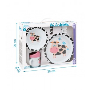 Σετ Φαγητού 5τμχ Αγελαδίτσα, Kiokids Φαγητό