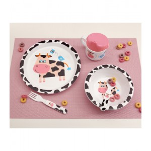 Σετ Φαγητού 5τμχ Αγελαδίτσα, Kiokids Φαγητό