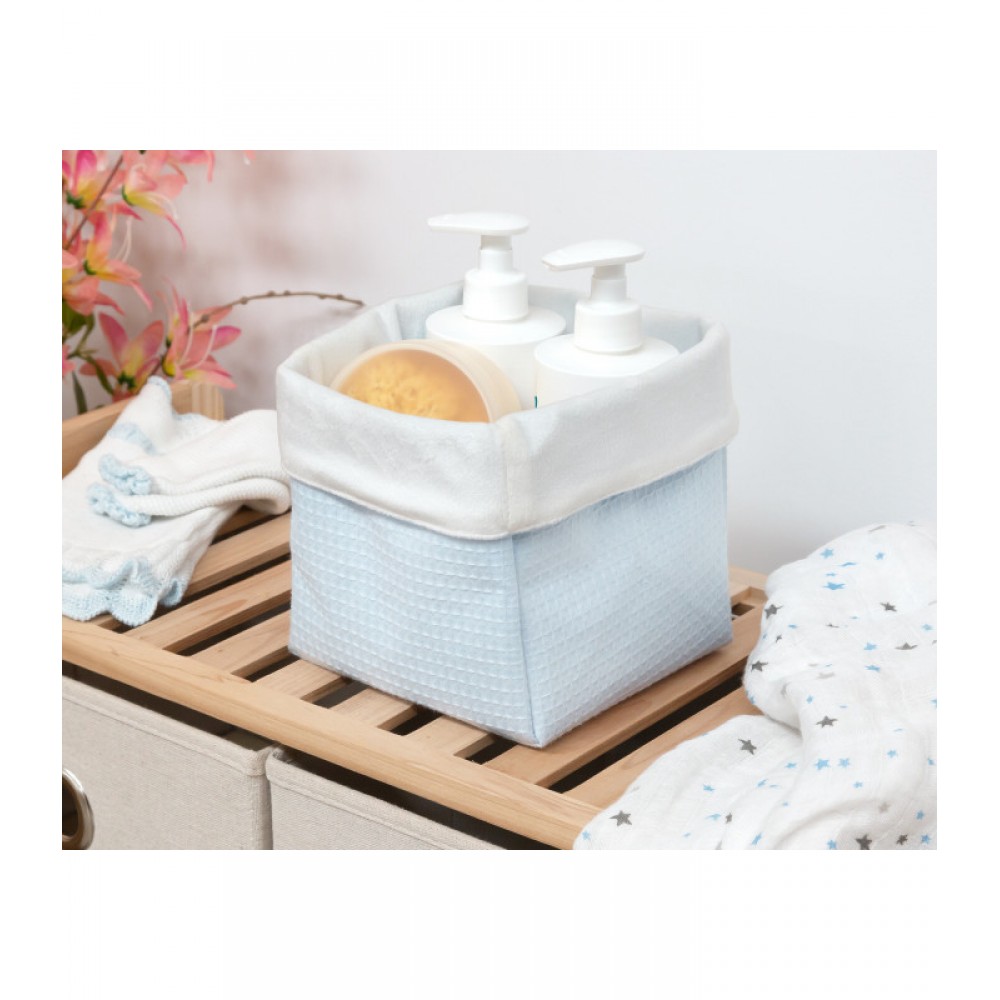 Καλαθάκι Καλλυντικών σιέλ (15Χ15 cm), Kiokids Αξεσουάρ