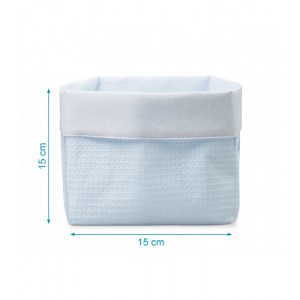 Καλαθάκι Καλλυντικών σιέλ (15Χ15 cm), Kiokids Αξεσουάρ