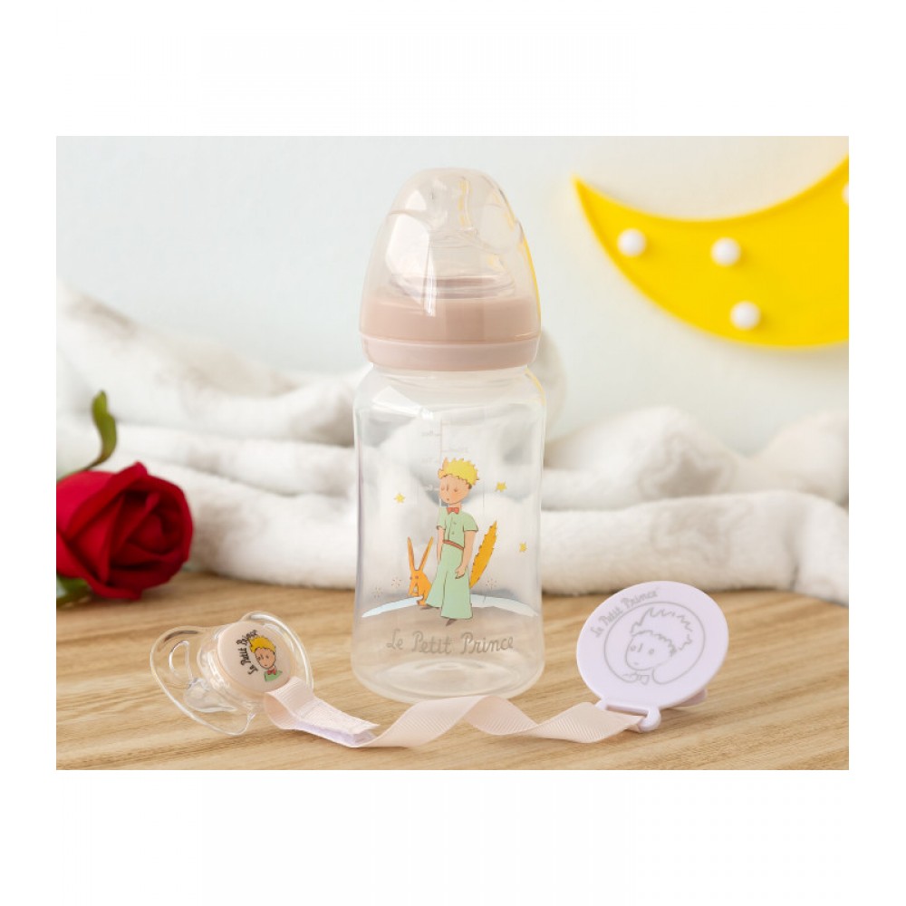 Σετ Μπιμπερό 250ml Πιπίλα & Κλιπ Le Petit Prince, Kiokids Φαγητό