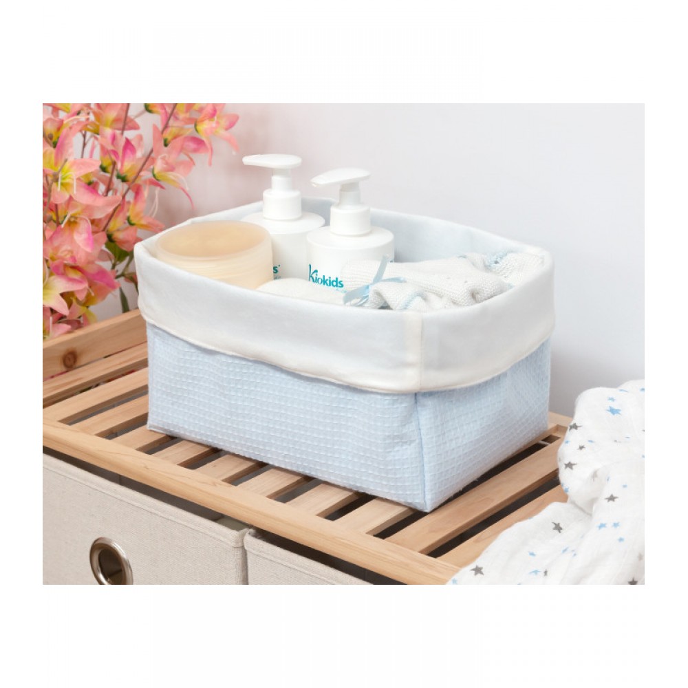 Καλαθάκι Καλλυντικών σιελ (25x17x15cm), Kiokids Αξεσουάρ