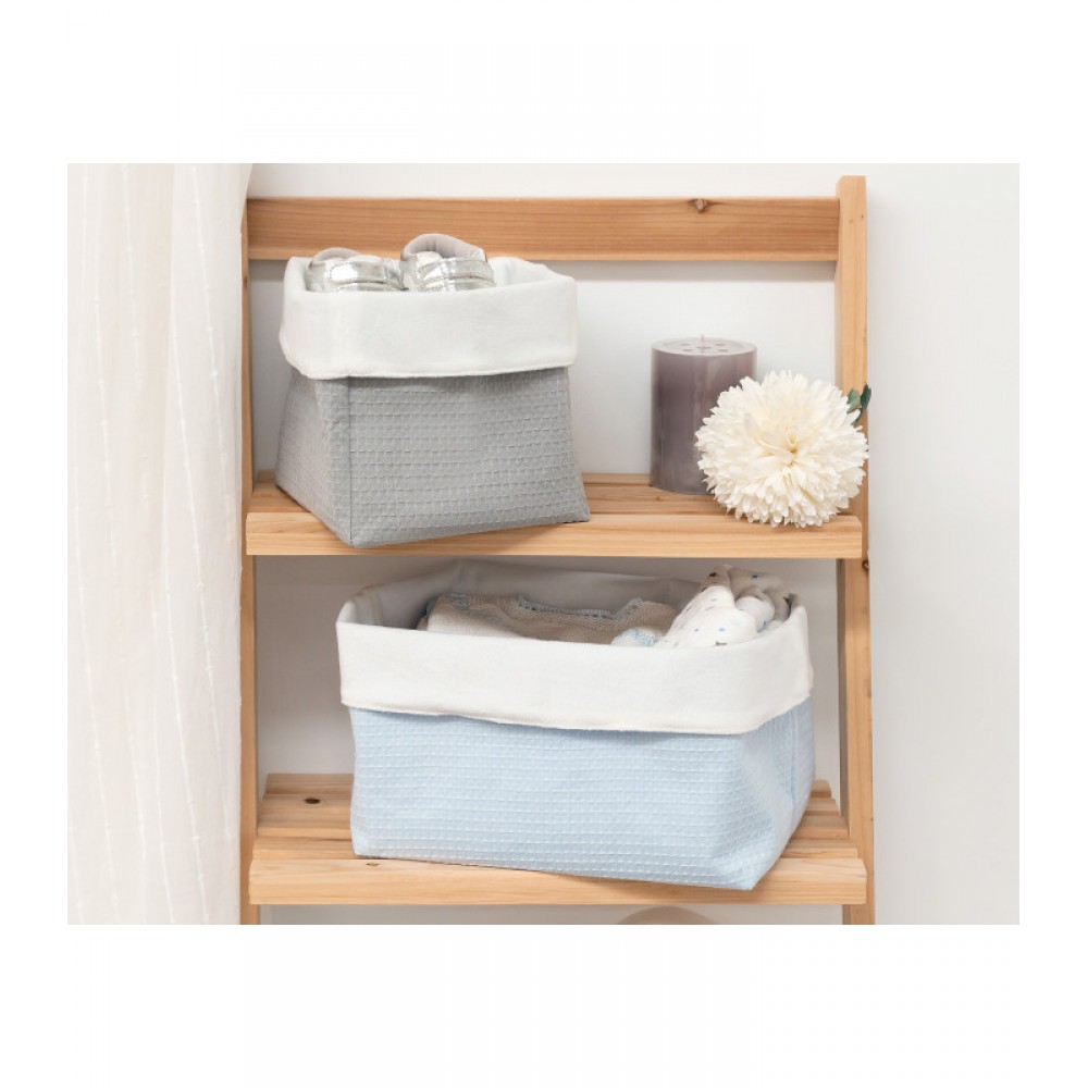 Καλαθάκι Καλλυντικών σιελ (25x17x15cm), Kiokids Αξεσουάρ