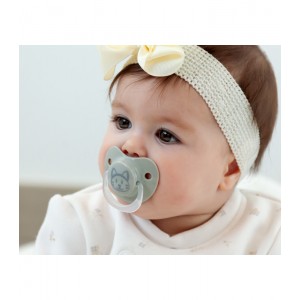 Σετ Πιπίλας Σιλικόνης 2 τμχ Cat & Moon Γκρι 6-18M , Kiokids Βρεφικά είδη