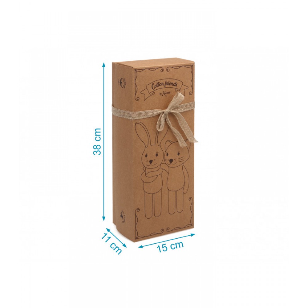 Βαμβακερό Παιχνίδι "Cotton Friends" Λαγουδάκι, Kiokids Βρεφικά είδη