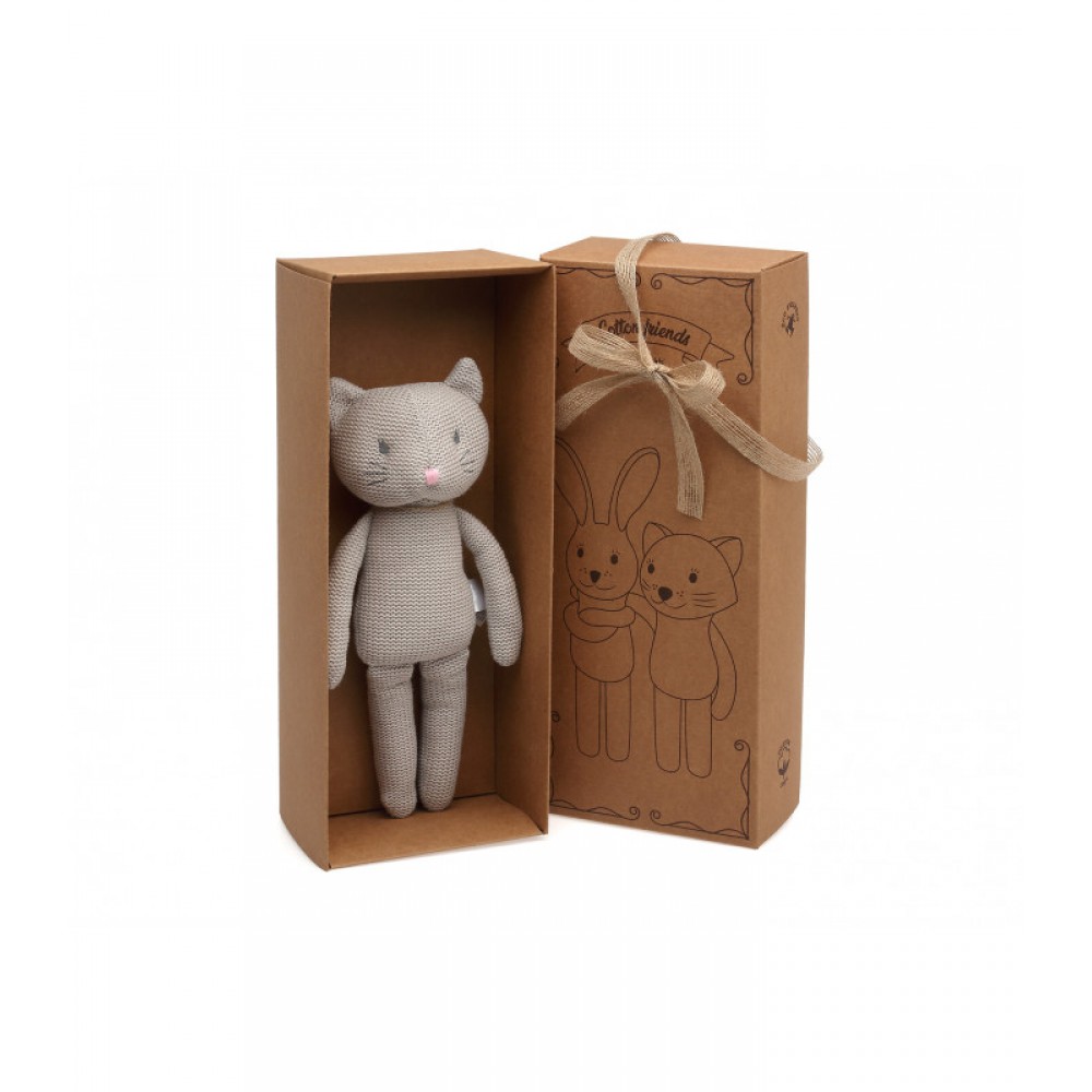 Βαμβακερό Παιχνίδι "Cotton Friends" Γατάκι, Kiokids Βρεφικά είδη