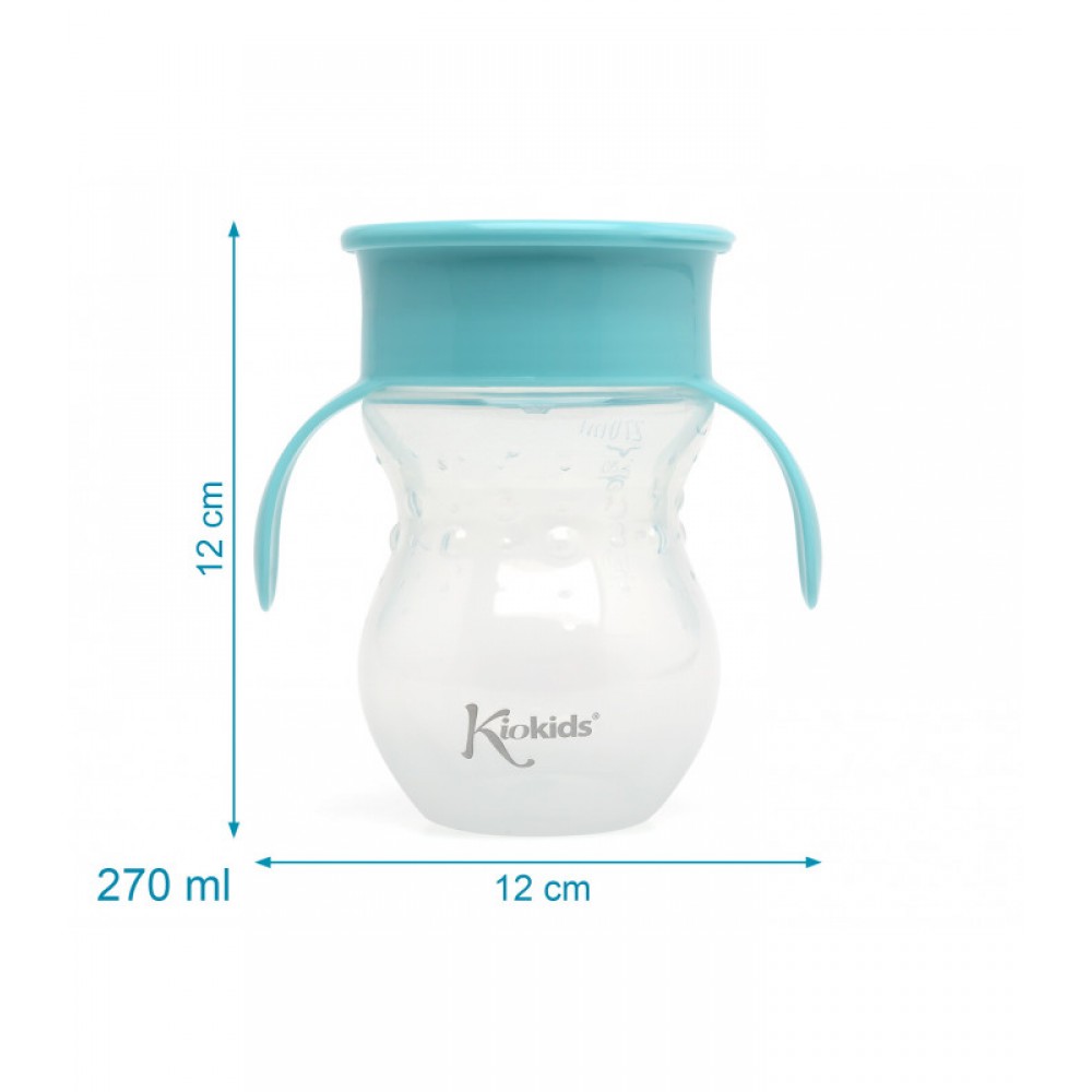 Ποτηράκι Εκπαιδευτικό 360 Σιελ 270ml, Kiokids Φαγητό