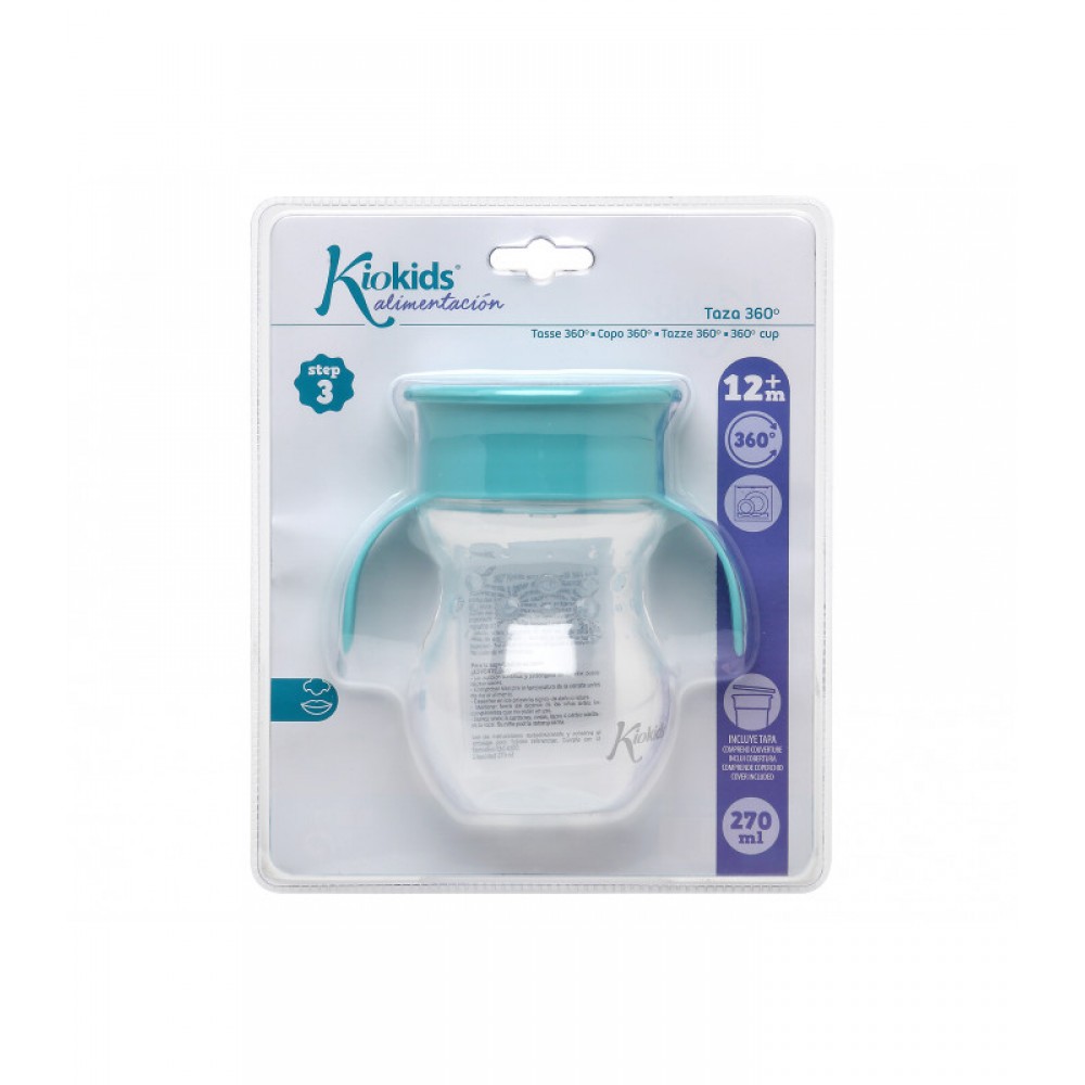 Ποτηράκι Εκπαιδευτικό 360 Σιελ 270ml, Kiokids Φαγητό