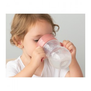 Ποτηράκι Εκπαιδευτικό 360 ροζ 270ml, Kiokids Φαγητό