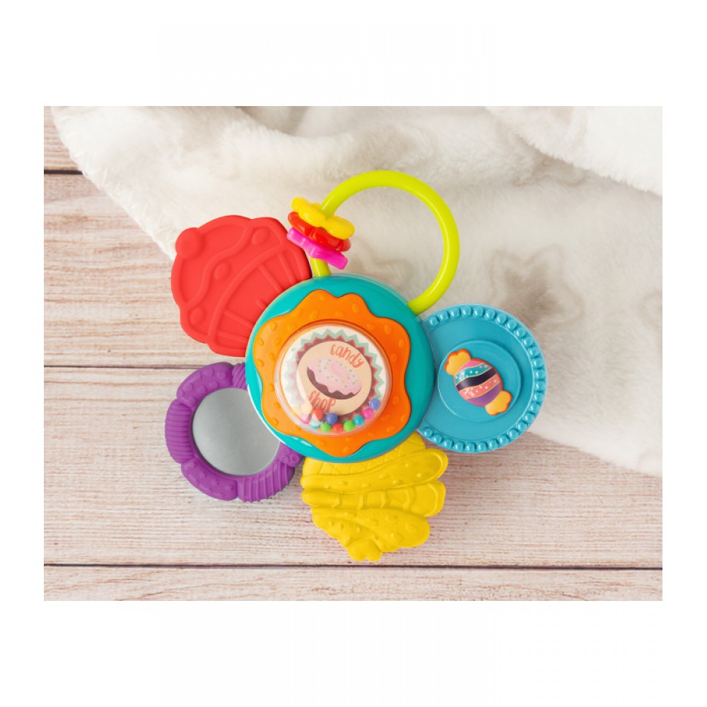  Διαδραστική Κουδουνίστρα Λουλούδι Με Βεντούζα, Kiokids Βρεφικά είδη