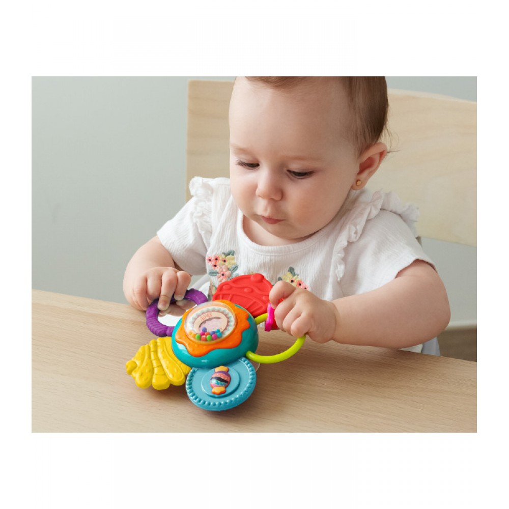  Διαδραστική Κουδουνίστρα Λουλούδι Με Βεντούζα, Kiokids Βρεφικά είδη