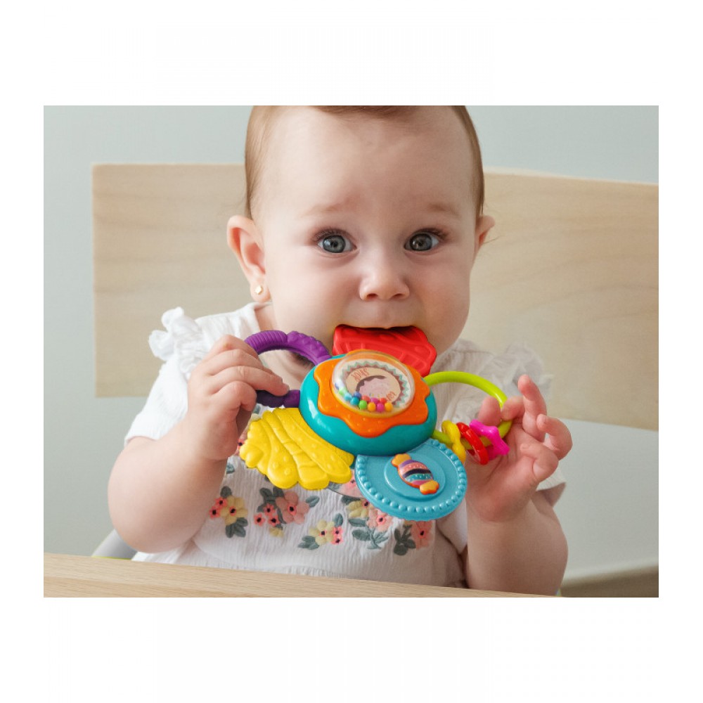  Διαδραστική Κουδουνίστρα Λουλούδι Με Βεντούζα, Kiokids Βρεφικά είδη