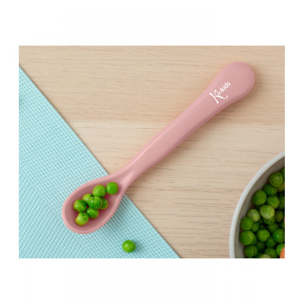 Μεγάλο κουτάλι μωρού Ροζ, Kiokids Φαγητό