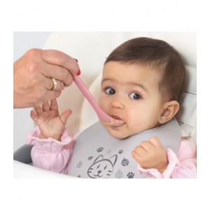 Μεγάλο κουτάλι μωρού Ροζ, Kiokids Φαγητό