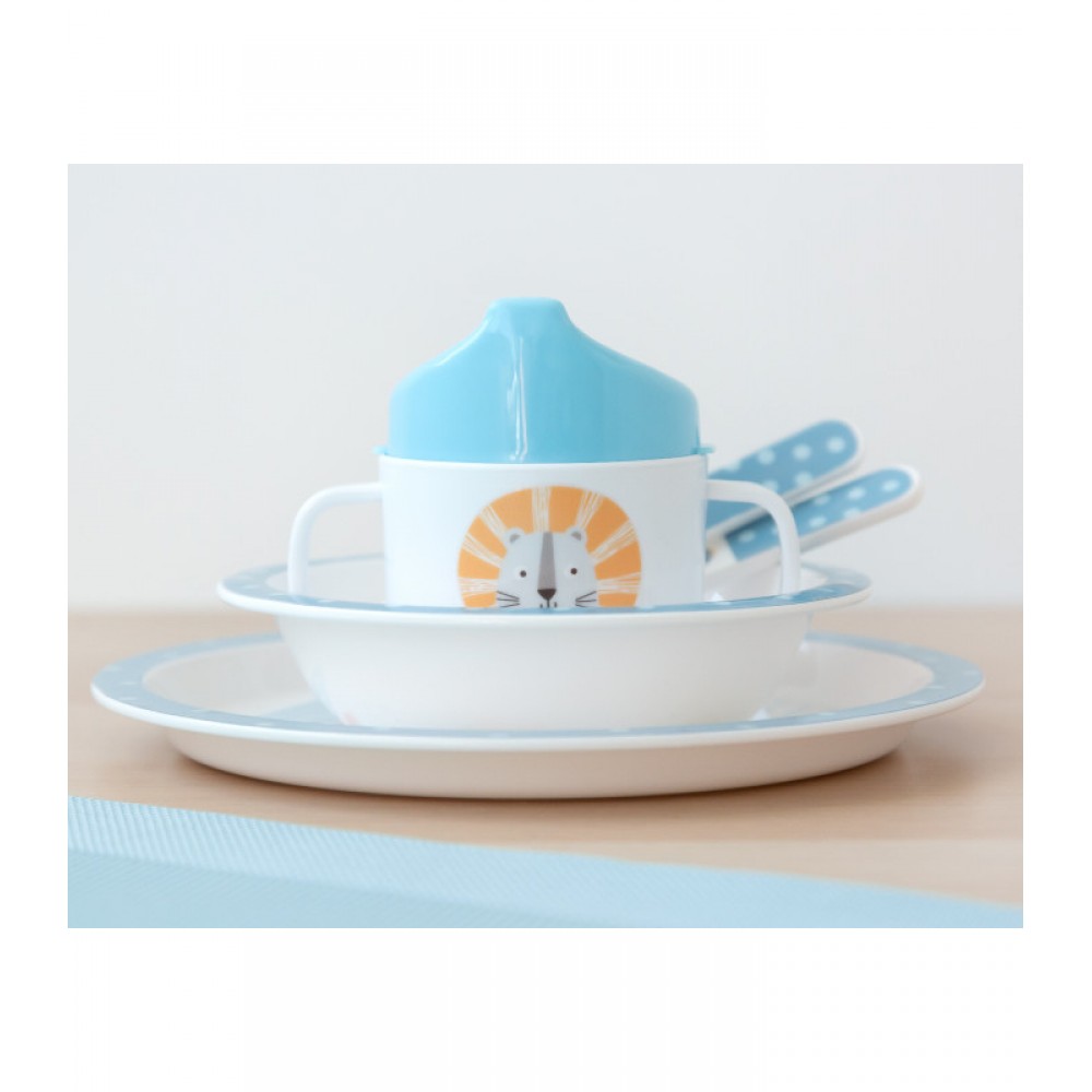 Σετ Φαγητού 5τμχ Λιονταράκι, Kiokids Φαγητό