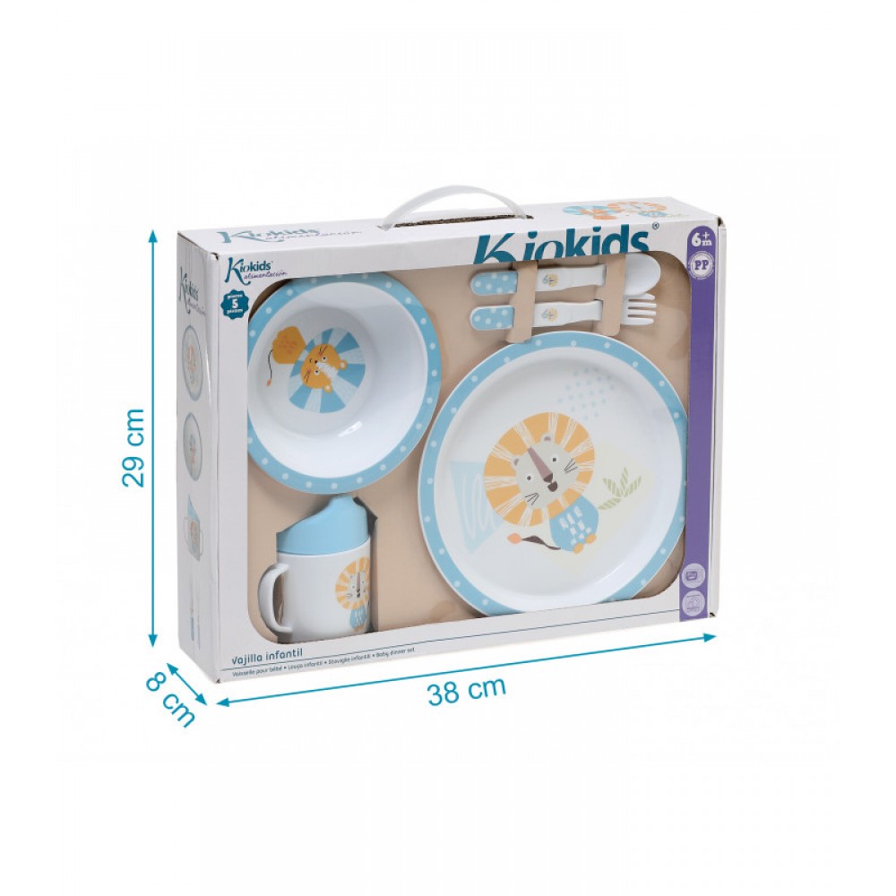 Σετ Φαγητού 5τμχ Λιονταράκι, Kiokids Φαγητό