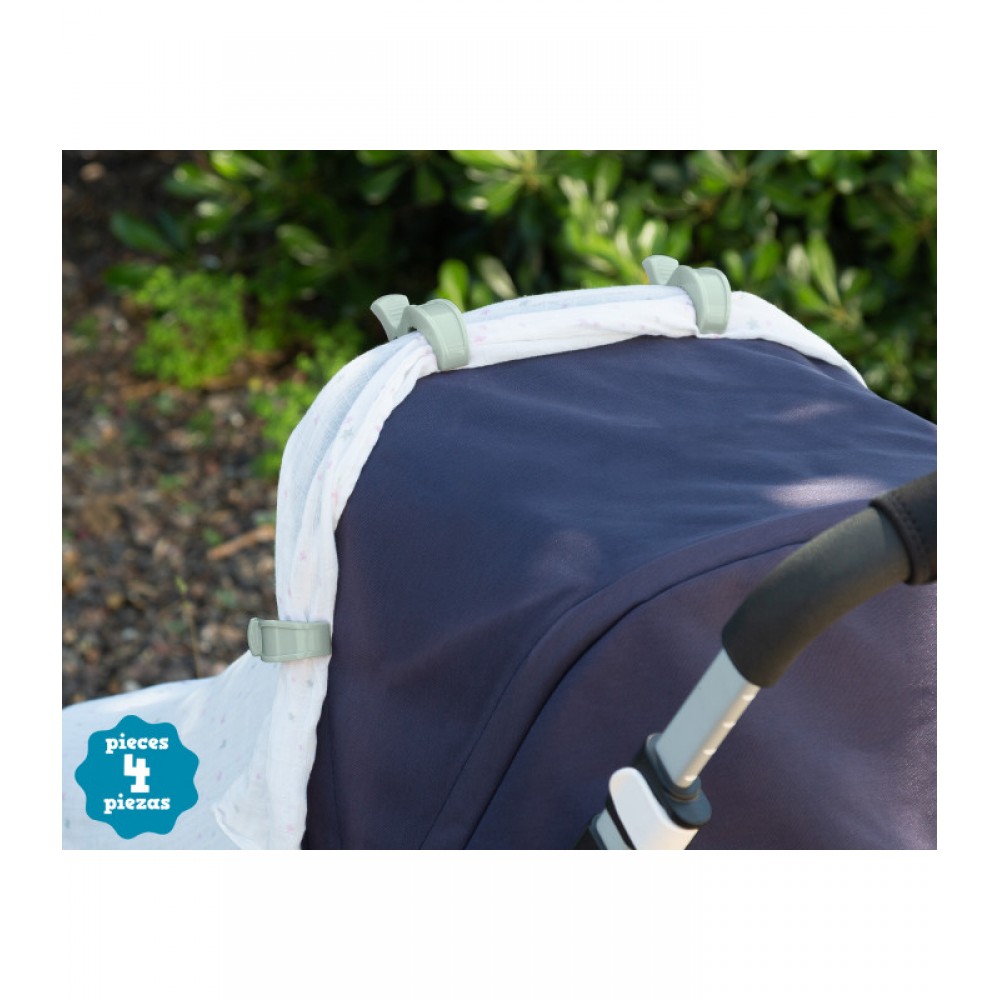 Κλιπ Πολλαπλών Χρήσεων 4 τεμ. Μέντα, Kiokids Αξεσουάρ