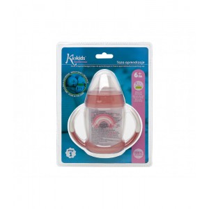 Ποτηράκι Εκπαιδευτικό Pink Rainbow που φωσφορίζει στο σκοτάδι, Kiokids Φαγητό