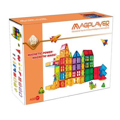 Μαγνητικό παιχνίδι κατασκευών 158τμχ, Magplayer
