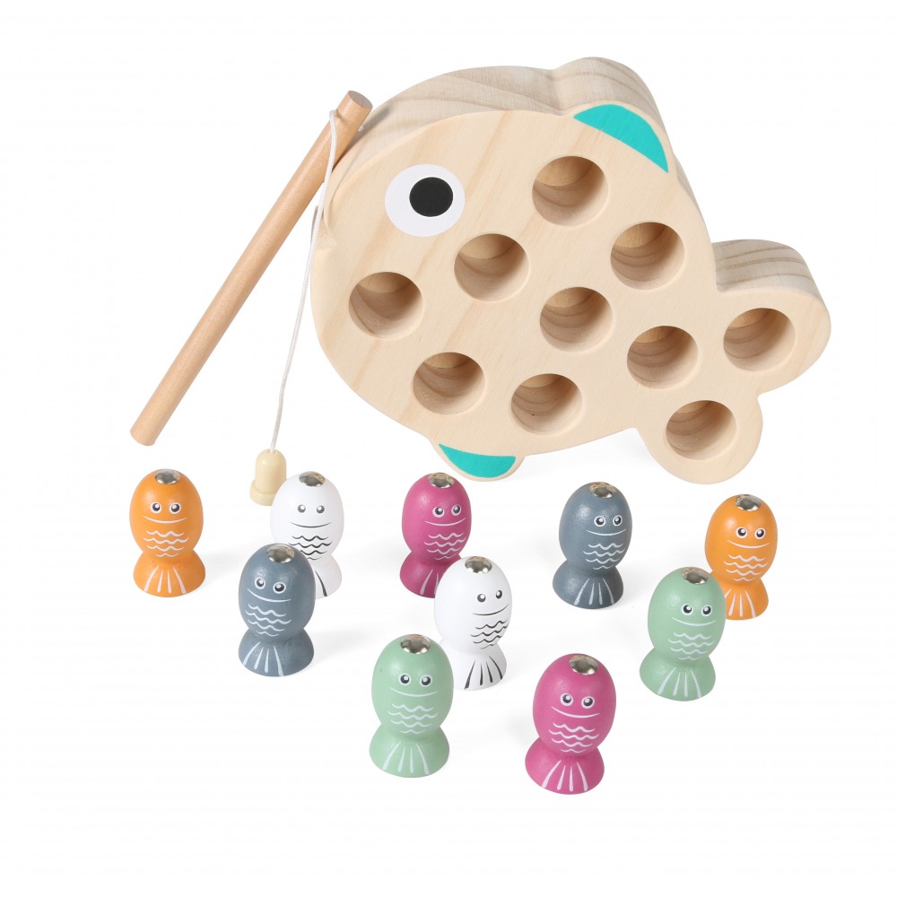 Ξύλινο παιχνίδι ψαρέματα με μαγνήτη, Magni Παιχνίδια