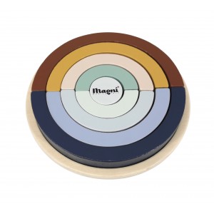 Ξύλινο Πολύχρωμο Παζλ Ουράνιο Τόξο, Magni Παιχνίδια