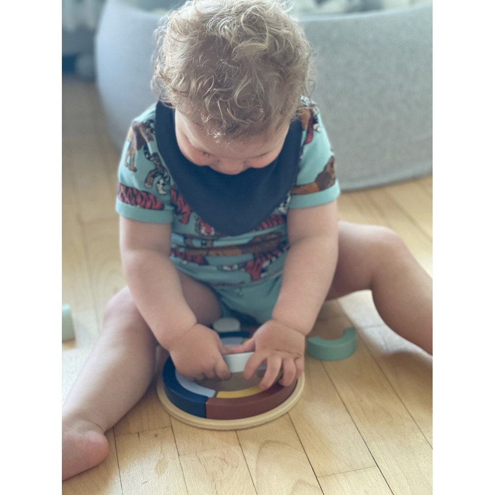 Ξύλινο Πολύχρωμο Παζλ Ουράνιο Τόξο, Magni Παιχνίδια