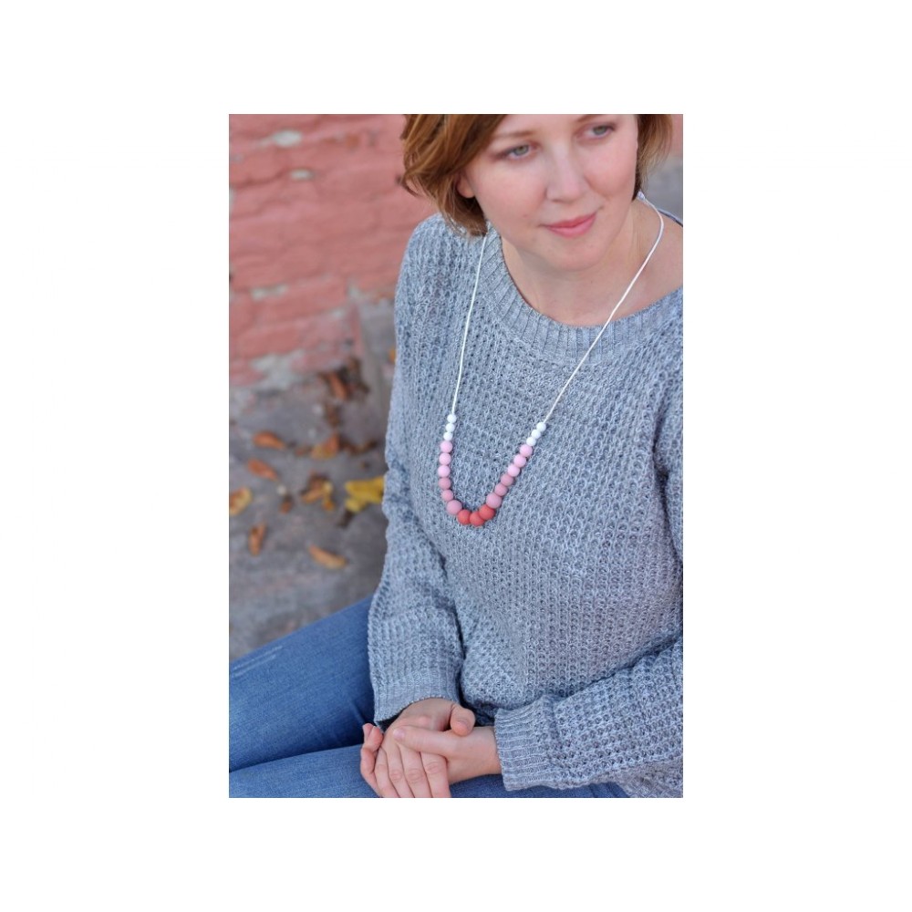 Μασητικό κολιέ θηλασμού και οδοντοφυΐας Diana Pink, Mimijo Βρεφικά είδη