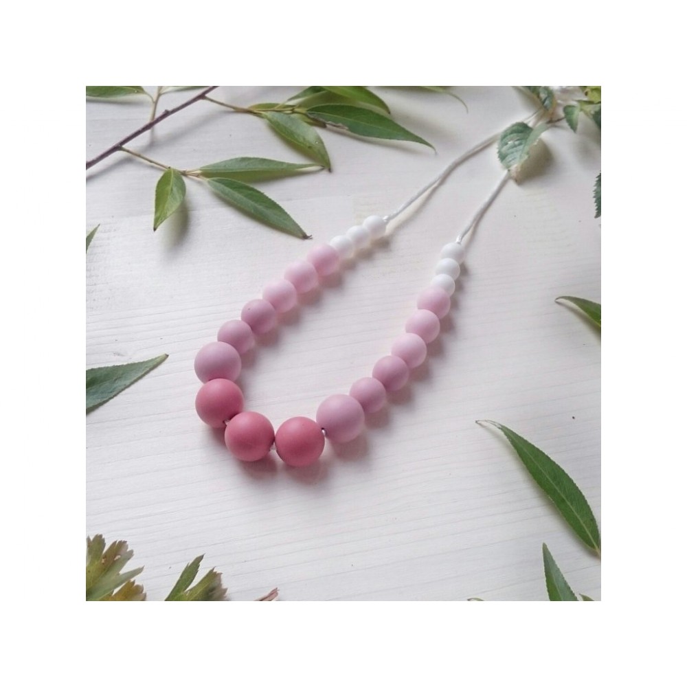 Μασητικό κολιέ θηλασμού και οδοντοφυΐας Diana Pink, Mimijo Βρεφικά είδη