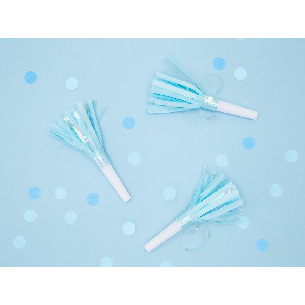 Φρου-Φρου γαλάζιο (6τμχ),PartyDeco Party Time