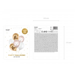 Μπαλόνια πολική αρκούδα 30cm (6τμχ.),PartyDeco Party Time